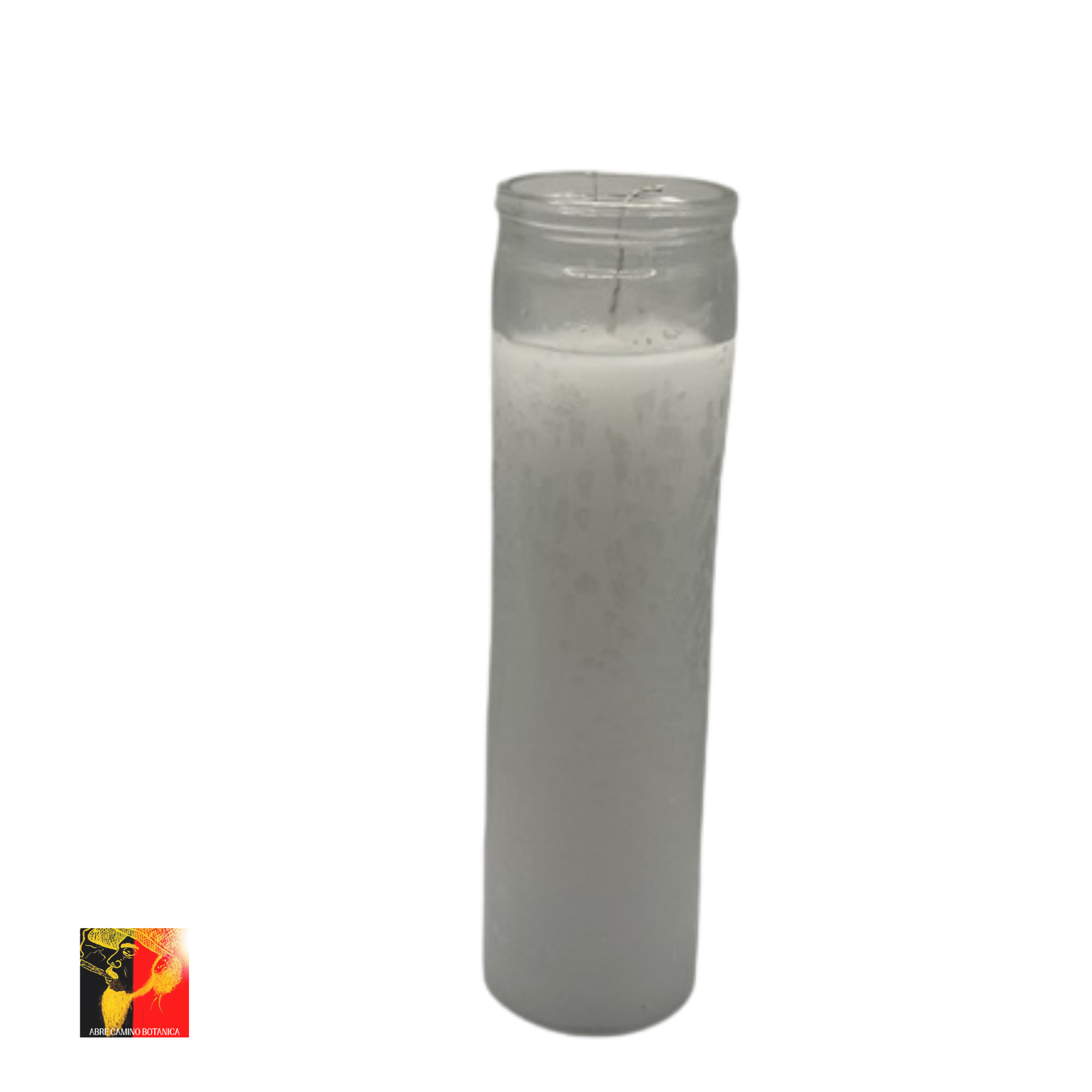 Vela con envase de cristal