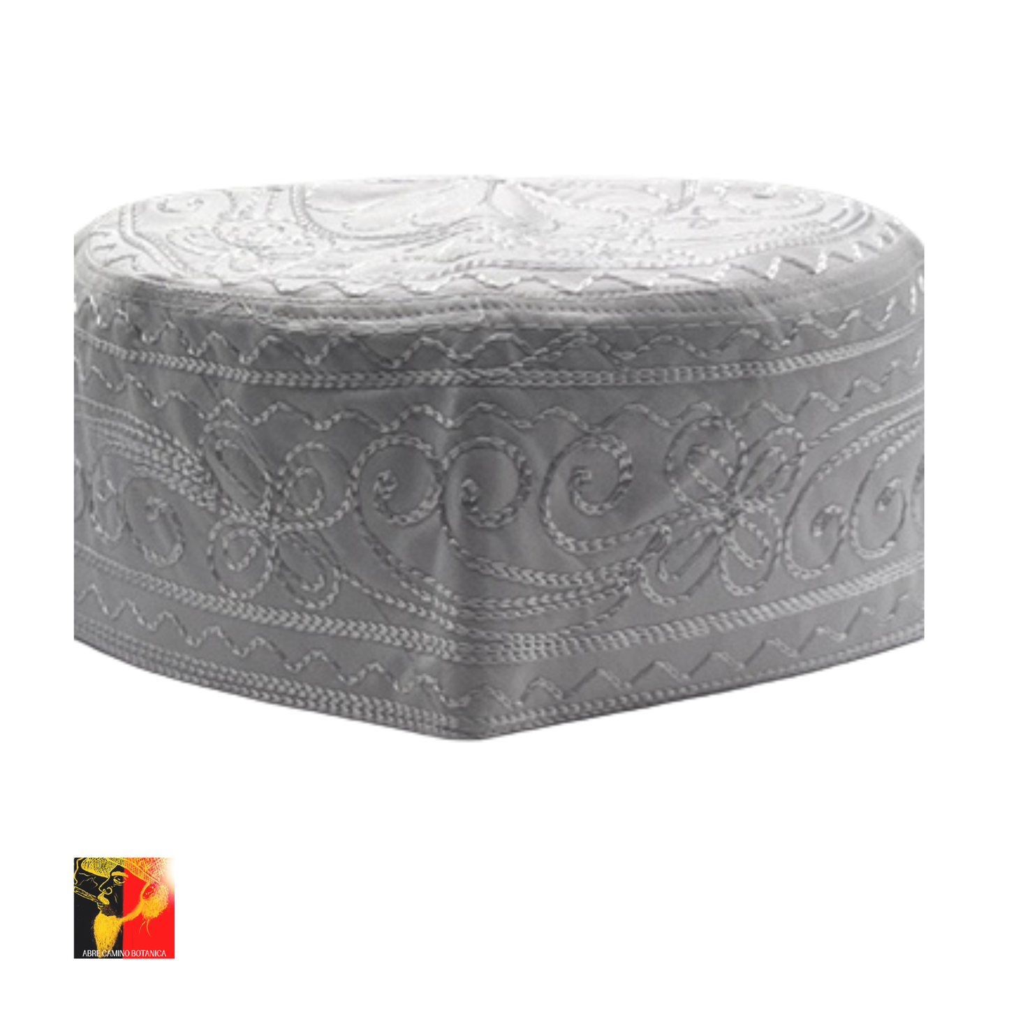 Gorro blanco bordado ( Muslim)