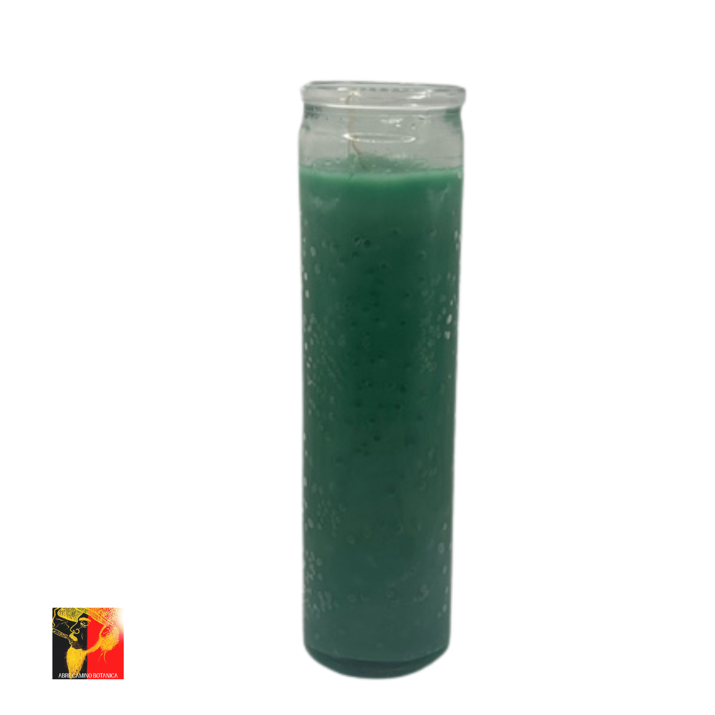 Vela con envase de cristal